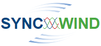 The SyncWind Power Limited company-logo symbolises, that SyncWind excels at harnessing and directly 'Synchronising the Wind' into the grid.